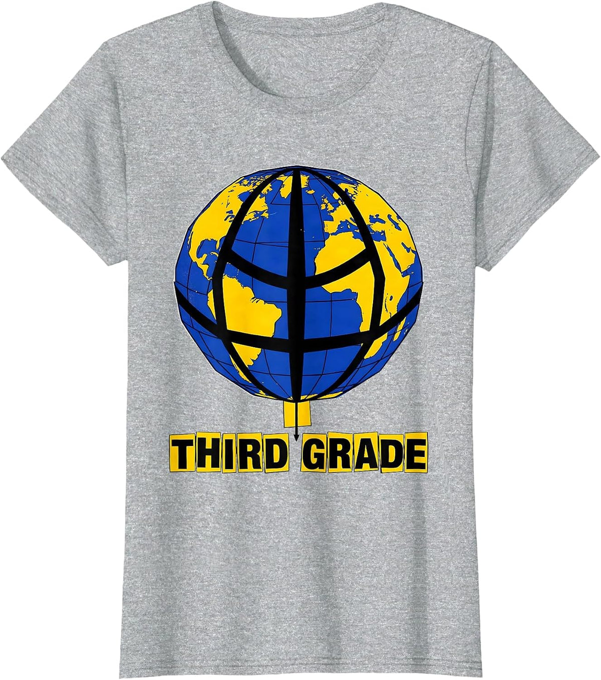 Third Grade Playful Back To School Teacher Student First Day T-Shirt - Heather Grey
