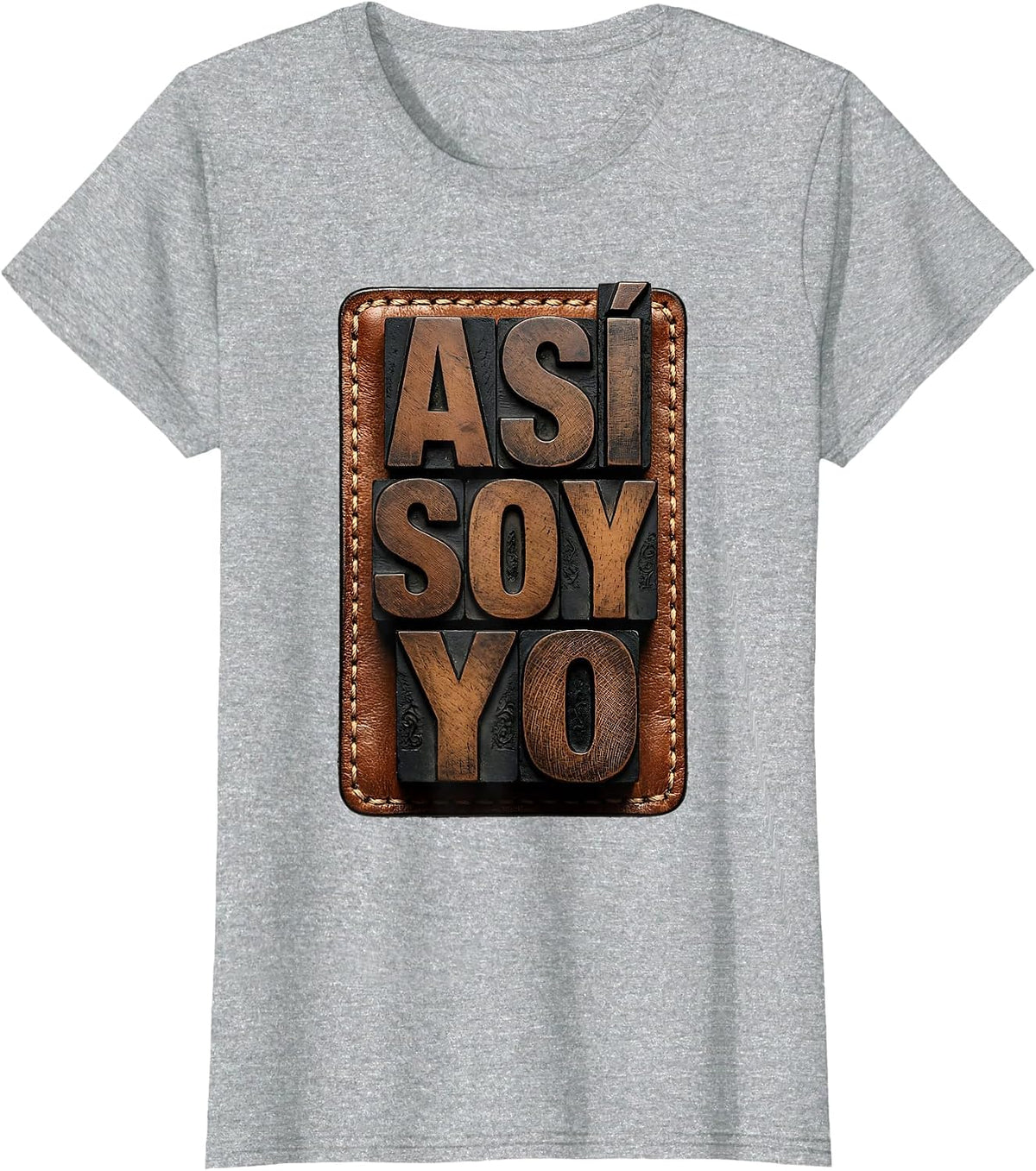 Women's Así Soy Yo Funny Mexican Spanish Pride Bilingual Humor T-Shirt - Heather Grey