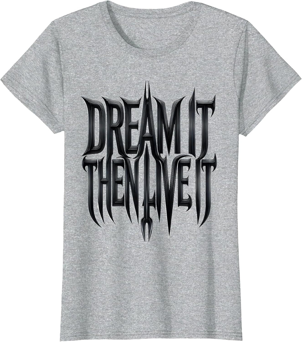 Dream It Then Live It Reveur House Design T-Shirt - Heather Grey
