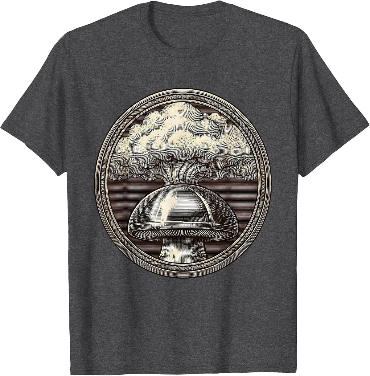 Men's Valley Forge Automotive Radiator Cap Steam Burst T-Shirt - Dark Heather Grey