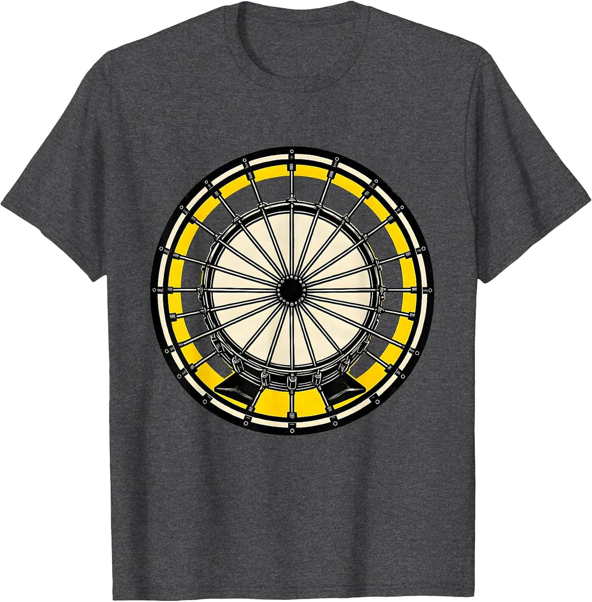 Sealed Drum Badge Vintage Drummer Gift T-Shirt - Dark Heather Grey