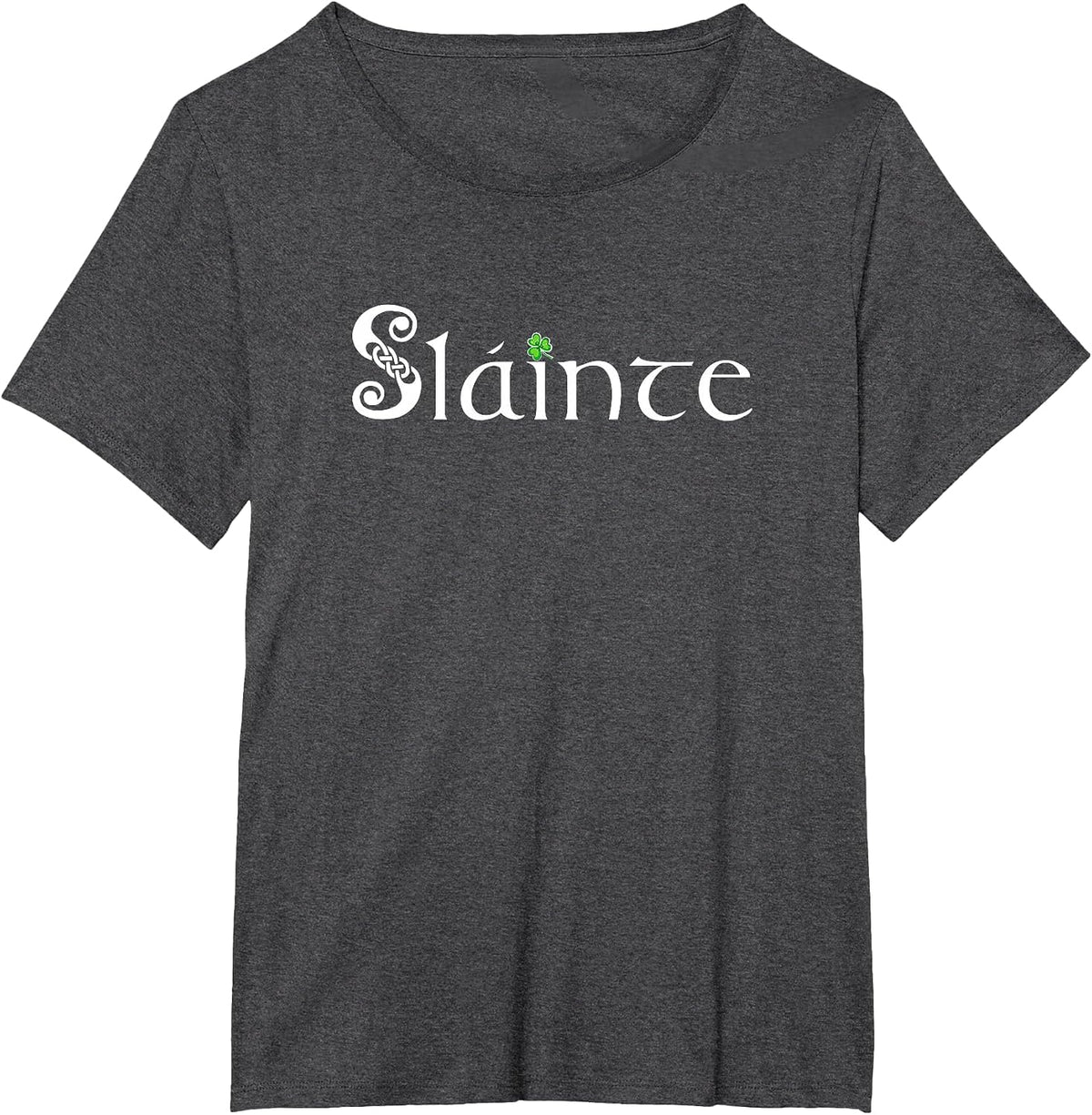 Slainte, Sláinte - Irish Cheers, Health, St. Patrick's Day T-Shirt - Dark Heather Grey