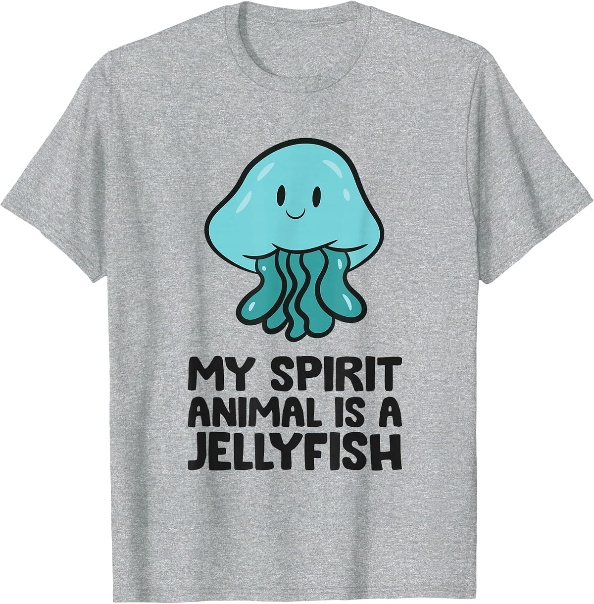 My Spirit Animal is A Jellyfish T-Shirt - Heather Grey