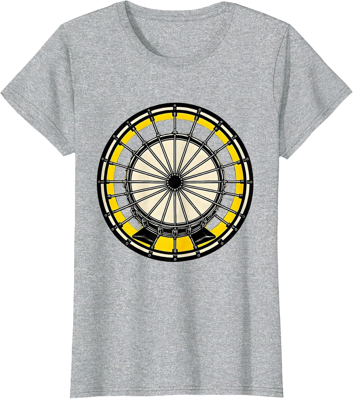 Sealed Drum Badge Vintage Drummer Gift T-Shirt - Heather Grey