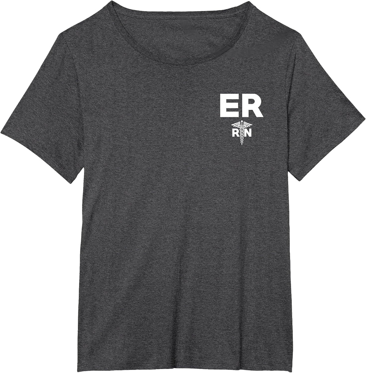 Emergency Room Registered Nurse Hospital RN Staff T-Shirt - Dark Heather Grey