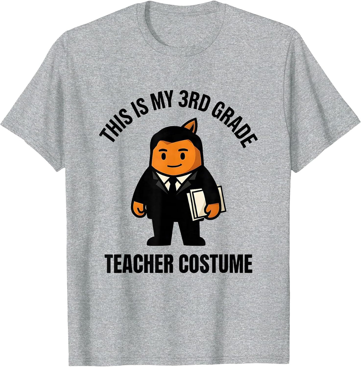 Men's This Is My 3rd Grade Teacher Costume Funny Halloween School T-Shirt - Heather Grey