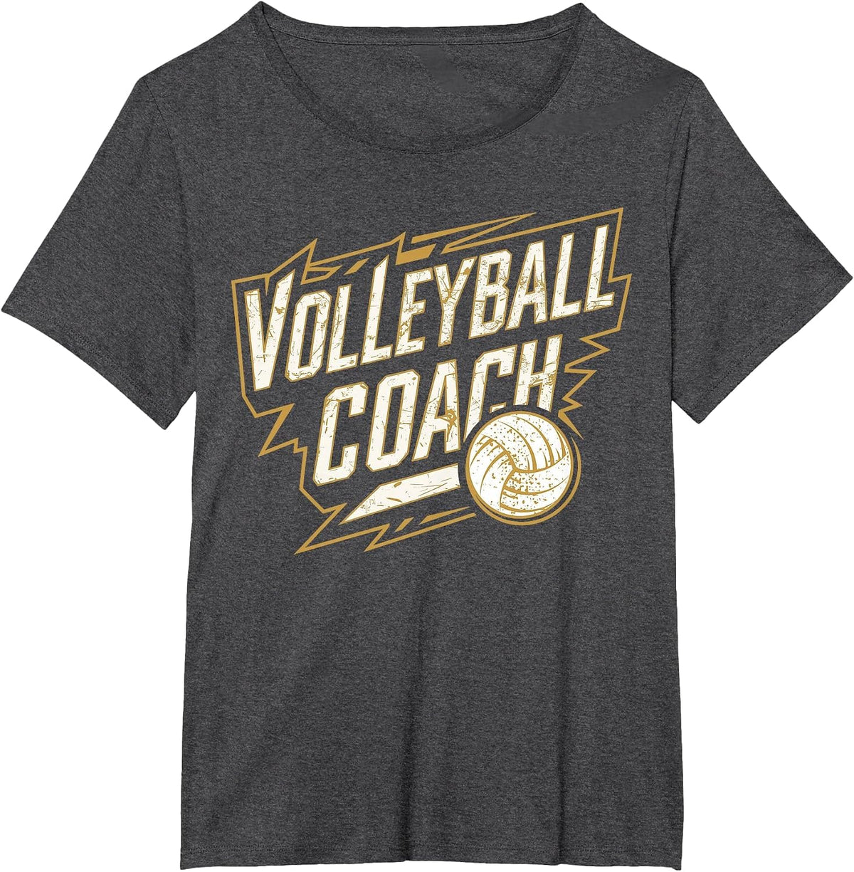 Volleyball Coach I Volleyball T-Shirt - Dark Heather Grey