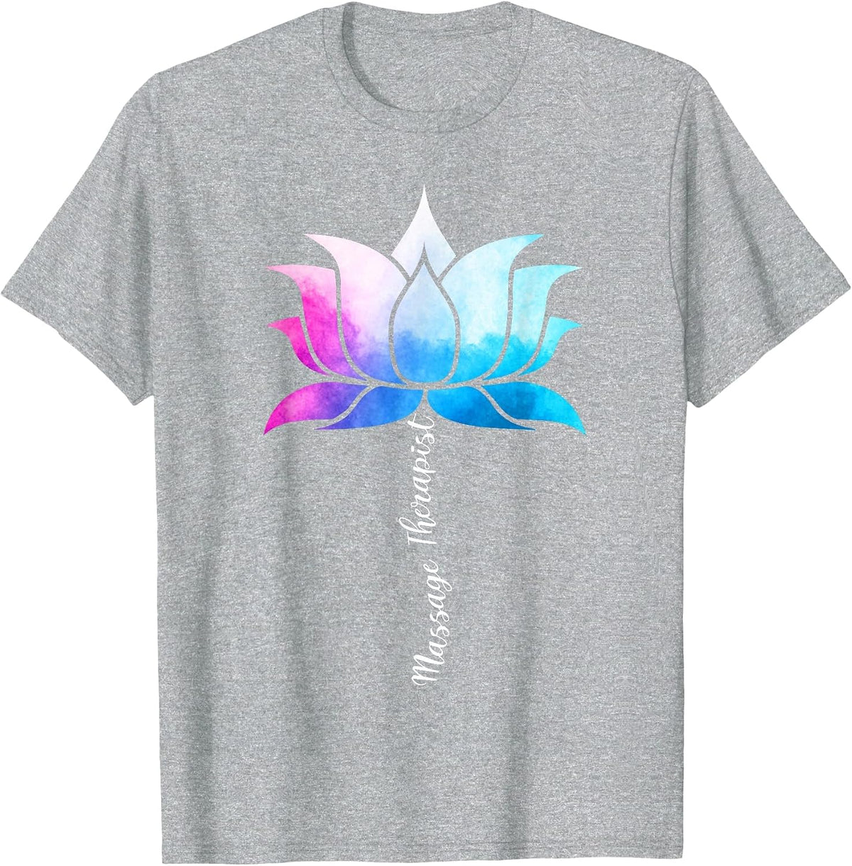 Ph Funny Massage Therapist Costume Color Lotus Therapy T-Shirt - Heather Grey