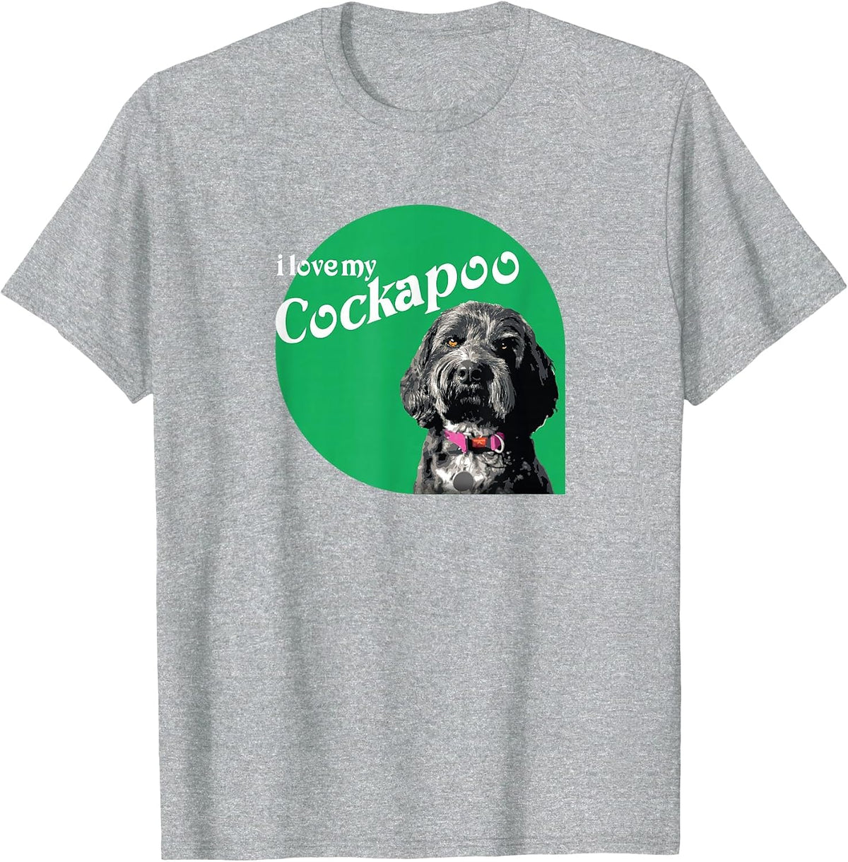 i Love My Cockapoo T-Shirt - Heather Grey