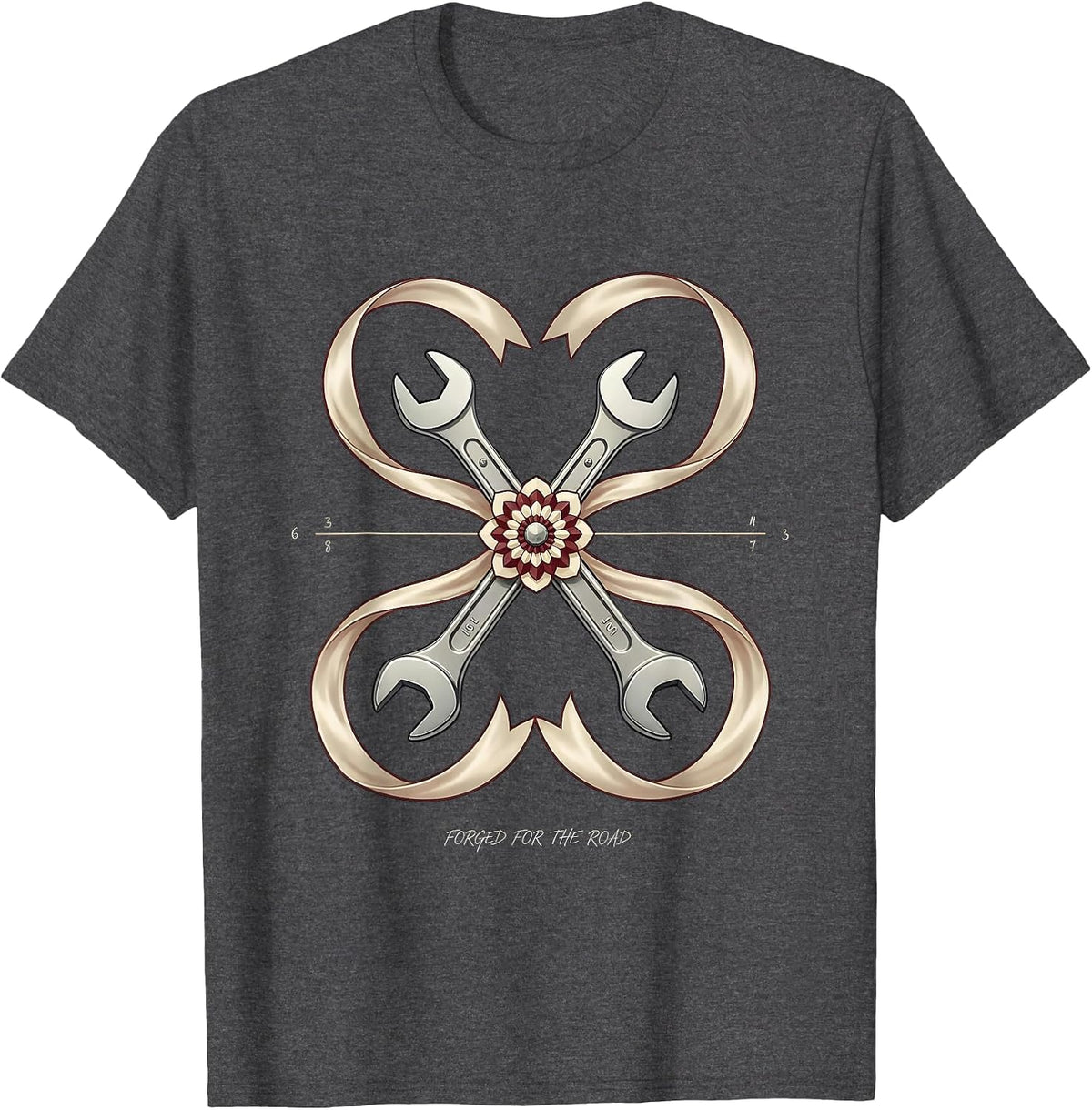 Valley Forge Automotive Forged for the Road Design T-Shirt - Dark Heather Grey