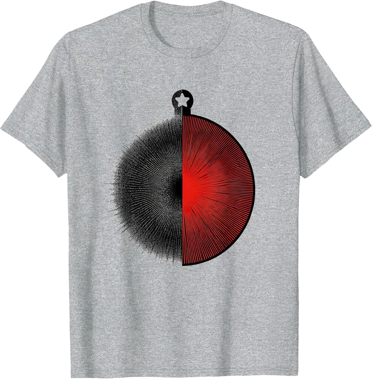 Men's Paired Lensometer Aperture Optometrist Christmas Humor T-Shirt - Heather Grey