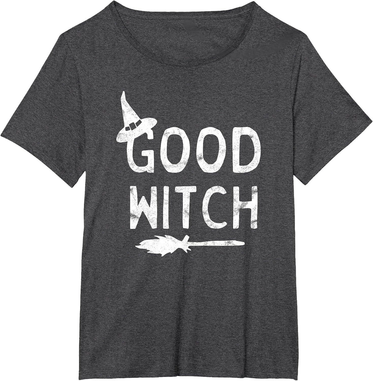 Good Witch Halloween Graphic October T-Shirt - Dark Heather Grey