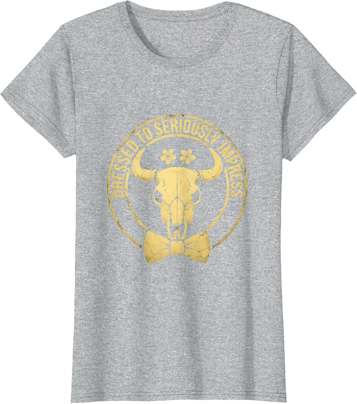 Dressed to Seriously Impress Tuxedo Design T-Shirt - Heather Grey