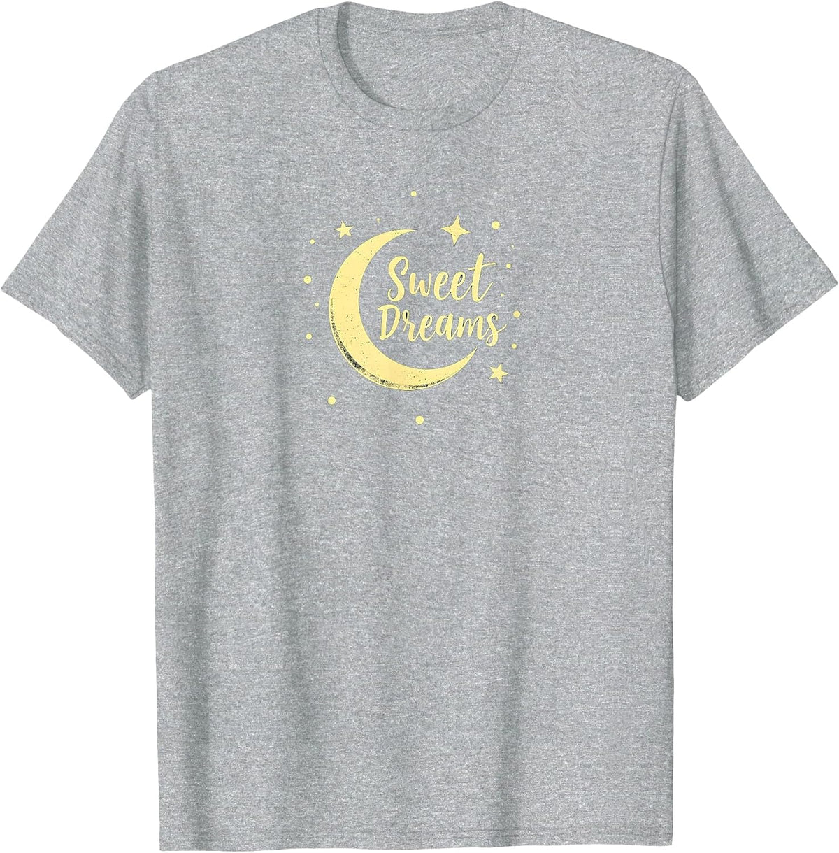 Sweet Dreams Moon Stars T-Shirt - Heather Grey