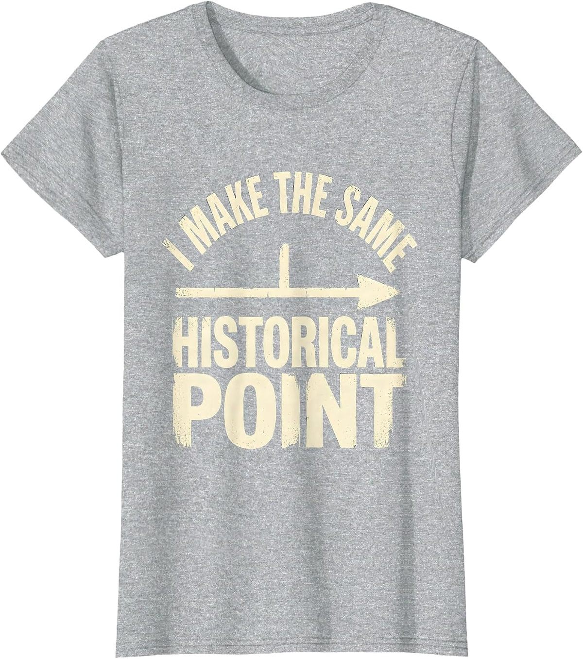 I Make The Same Historical Point Funny History Teacher T-Shirt - Heather Grey