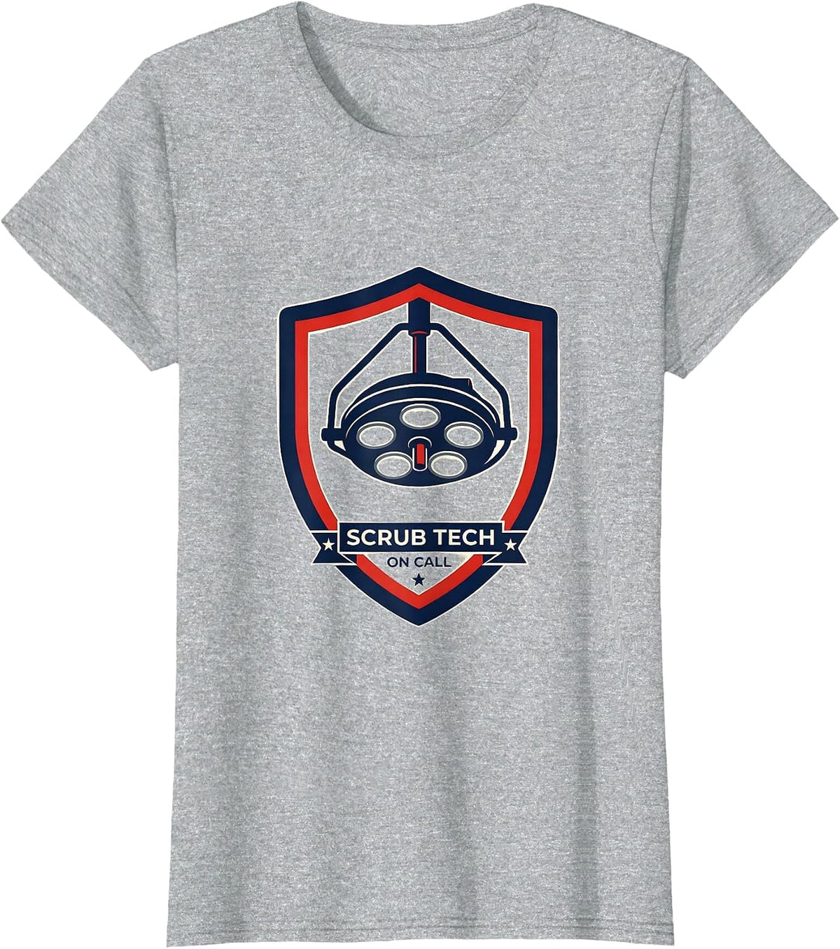 Scrub Tech On Call Funny Surgical Tech Occupational Pride T-Shirt - Heather Grey