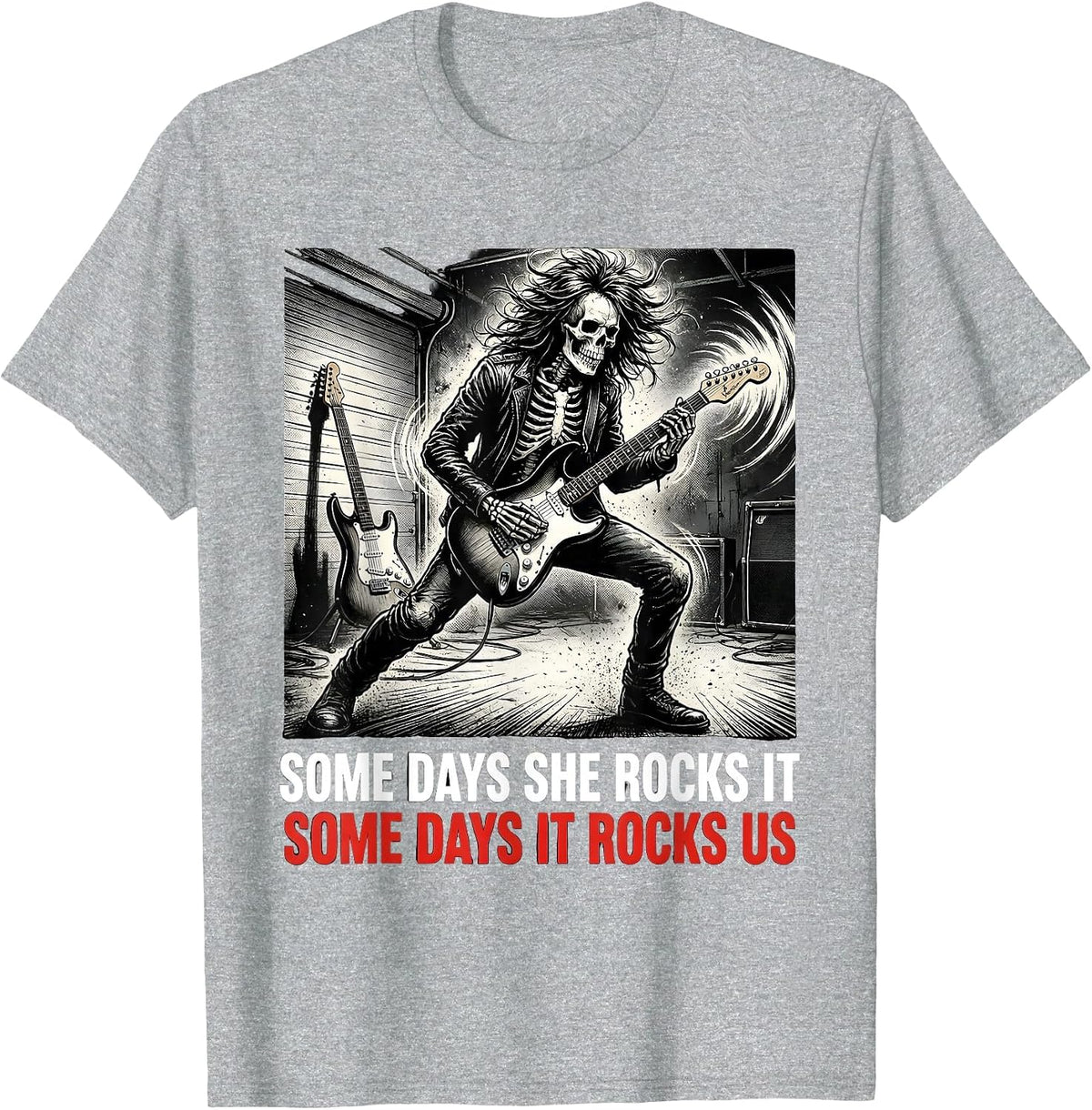 Men's Some Days She Rocks It, Some Days It Rocks Us Sped Squad T-Shirt - Heather Grey