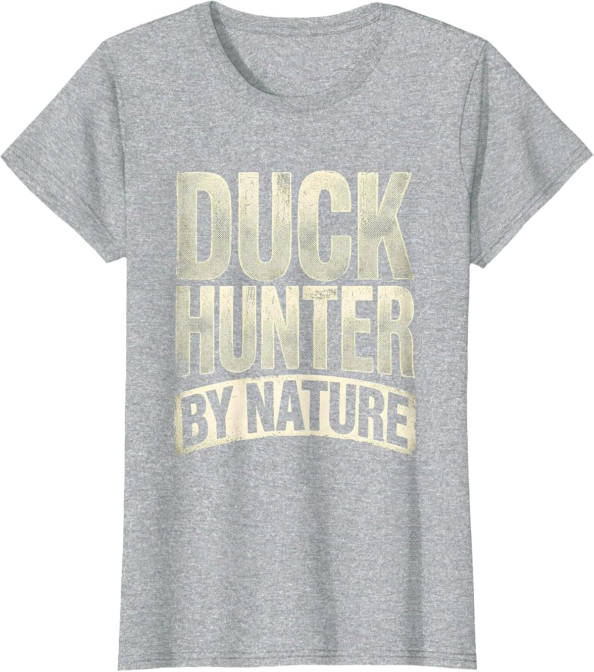 Duck Camo Duck Hunter By Nature Design T-Shirt - Heather Grey