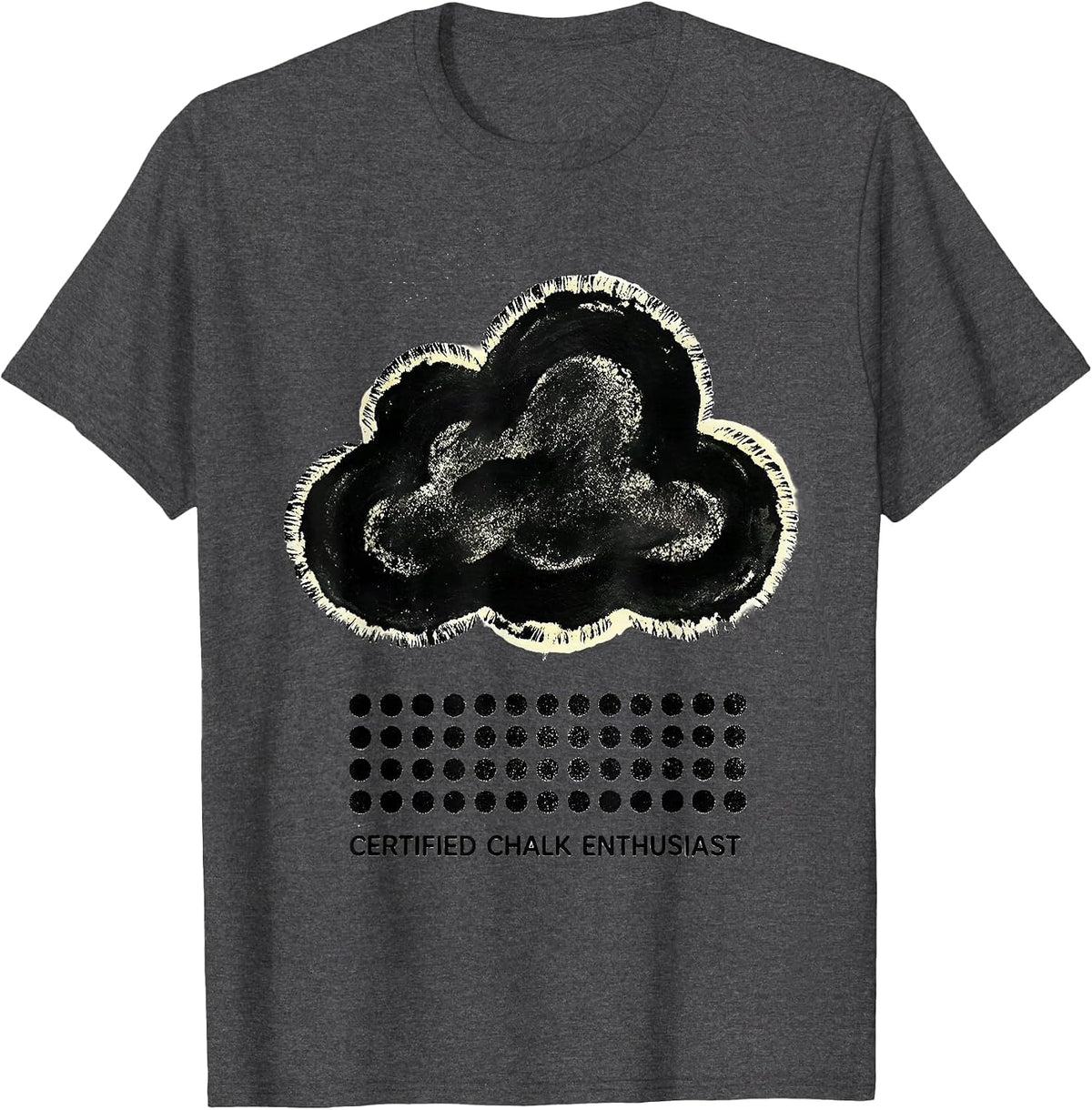 Certified Chalk Enthusiast Funny Rock Climbing Bouldering T-Shirt - Dark Heather Grey