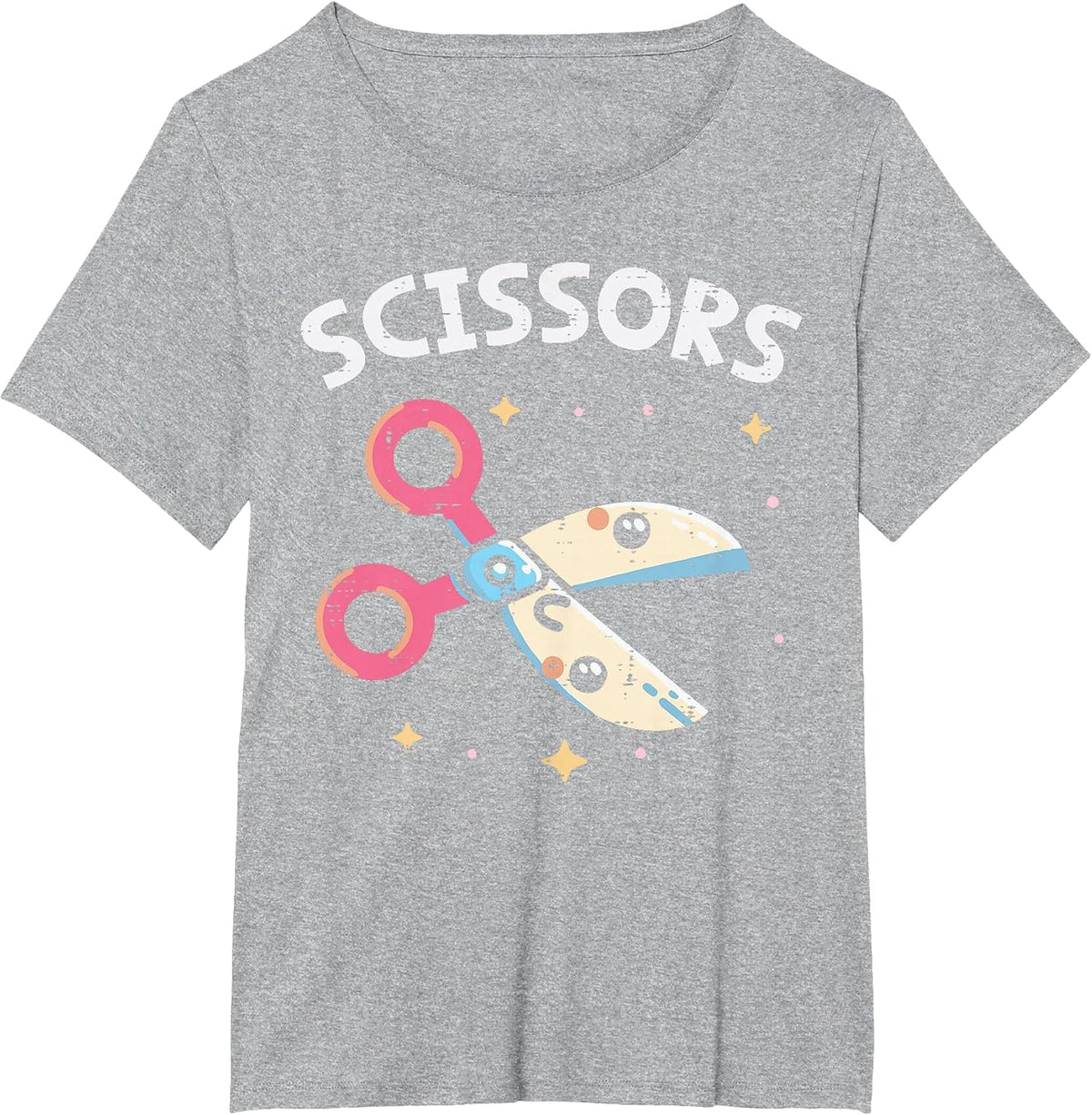 Halloween Scissors Rock Paper Matching Costume Kid Men Women T-Shirt - Heather Grey