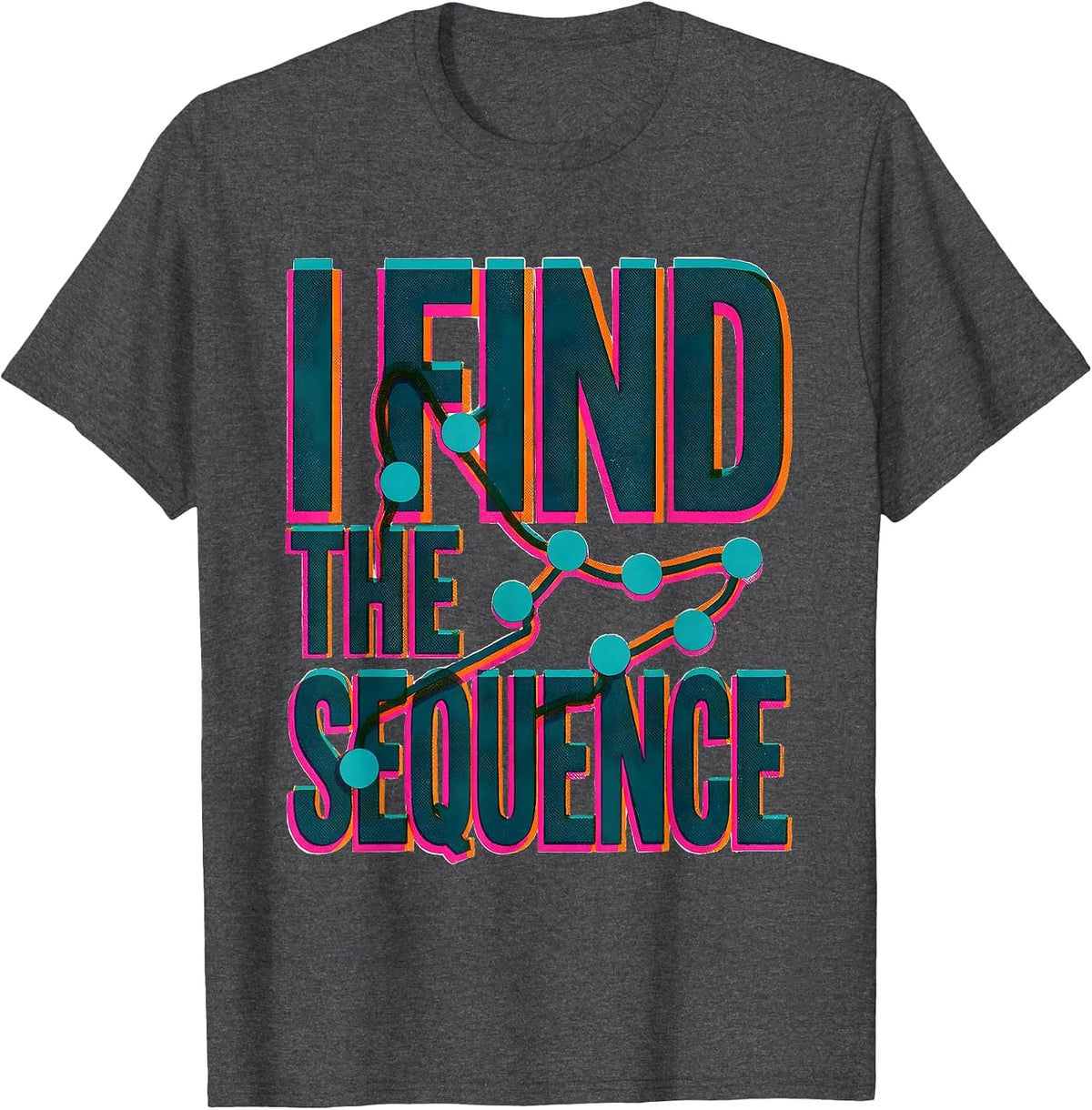 I Find The Sequence Funny Rock Climbing Bouldering Gift T-Shirt - Dark Heather Grey