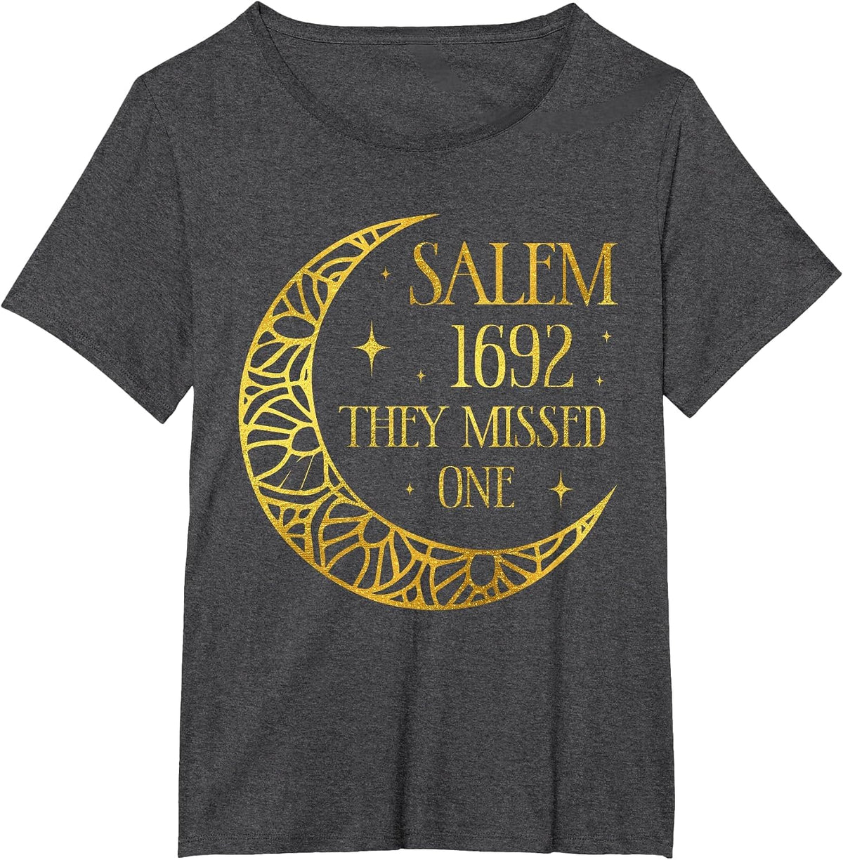 Salem 1962 You Missed One Halloween Feminist Witch Trials T-Shirt - Dark Heather Grey