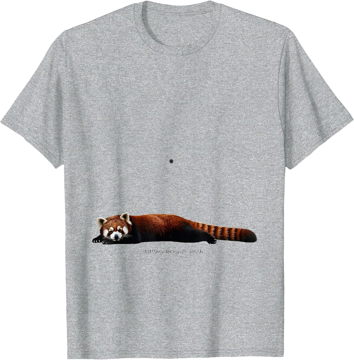 Men's Red Panda Energy Zero Rush Cute Panda Lover Gift T-Shirt - Heather Grey