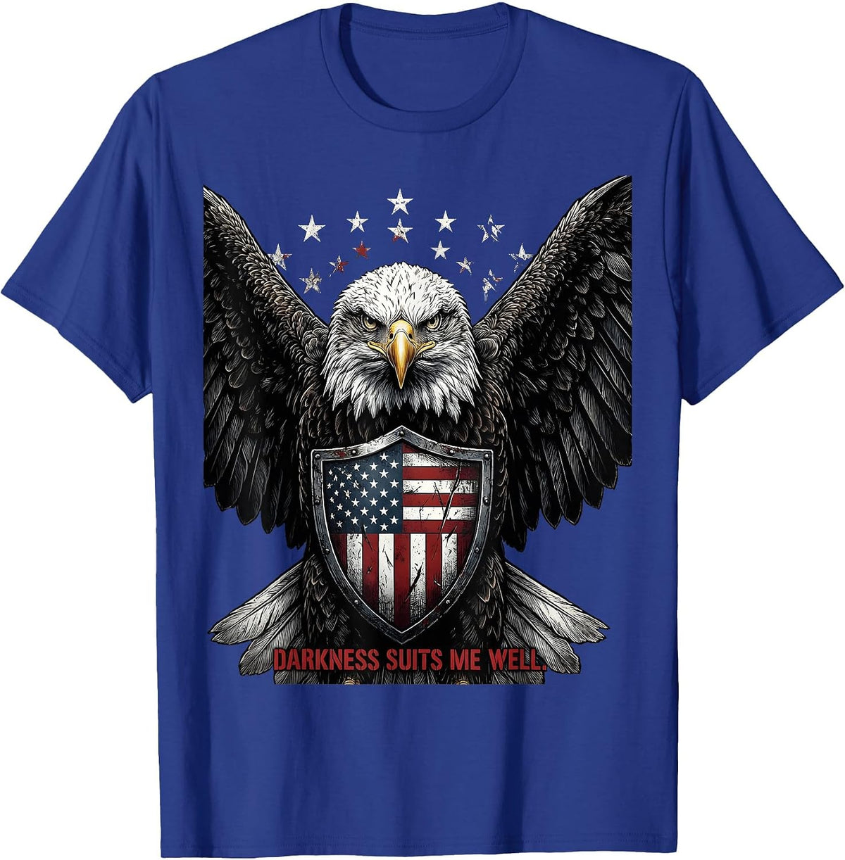 Darkness Suits Me Well Gothic Men's Design T-Shirt - Royal Blue