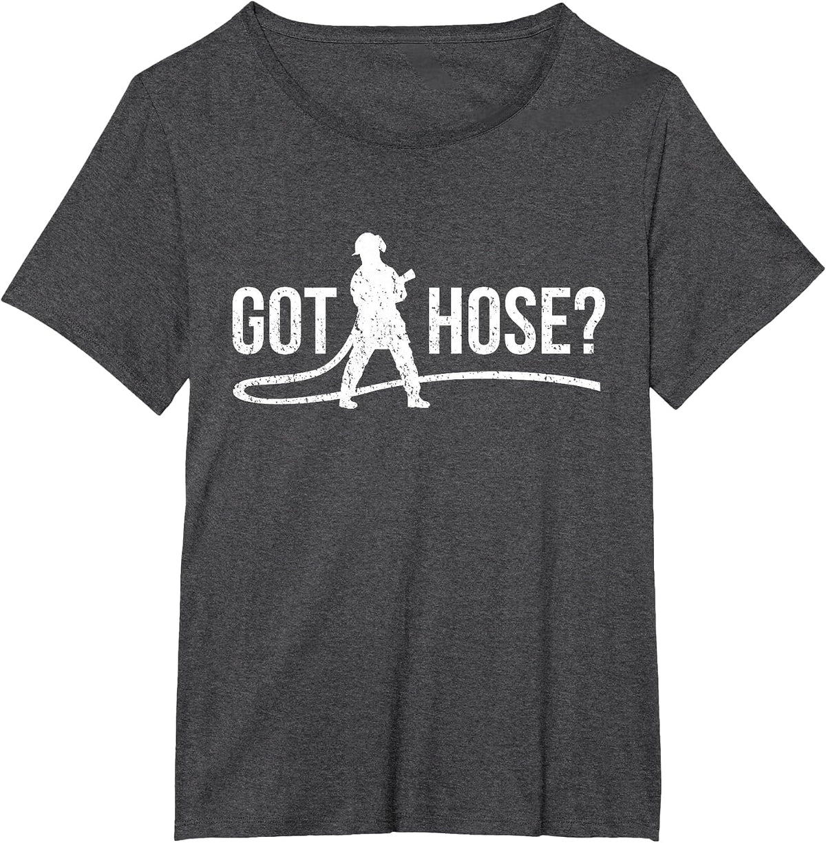 Got Hose - Funny Firefighter Wordplay T-Shirt - Dark Heather Grey