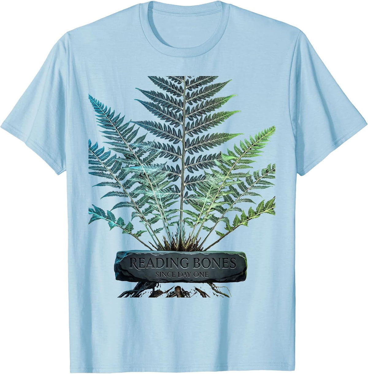 Reading Bones Since Day One Radiology Design T-Shirt - Baby Blue