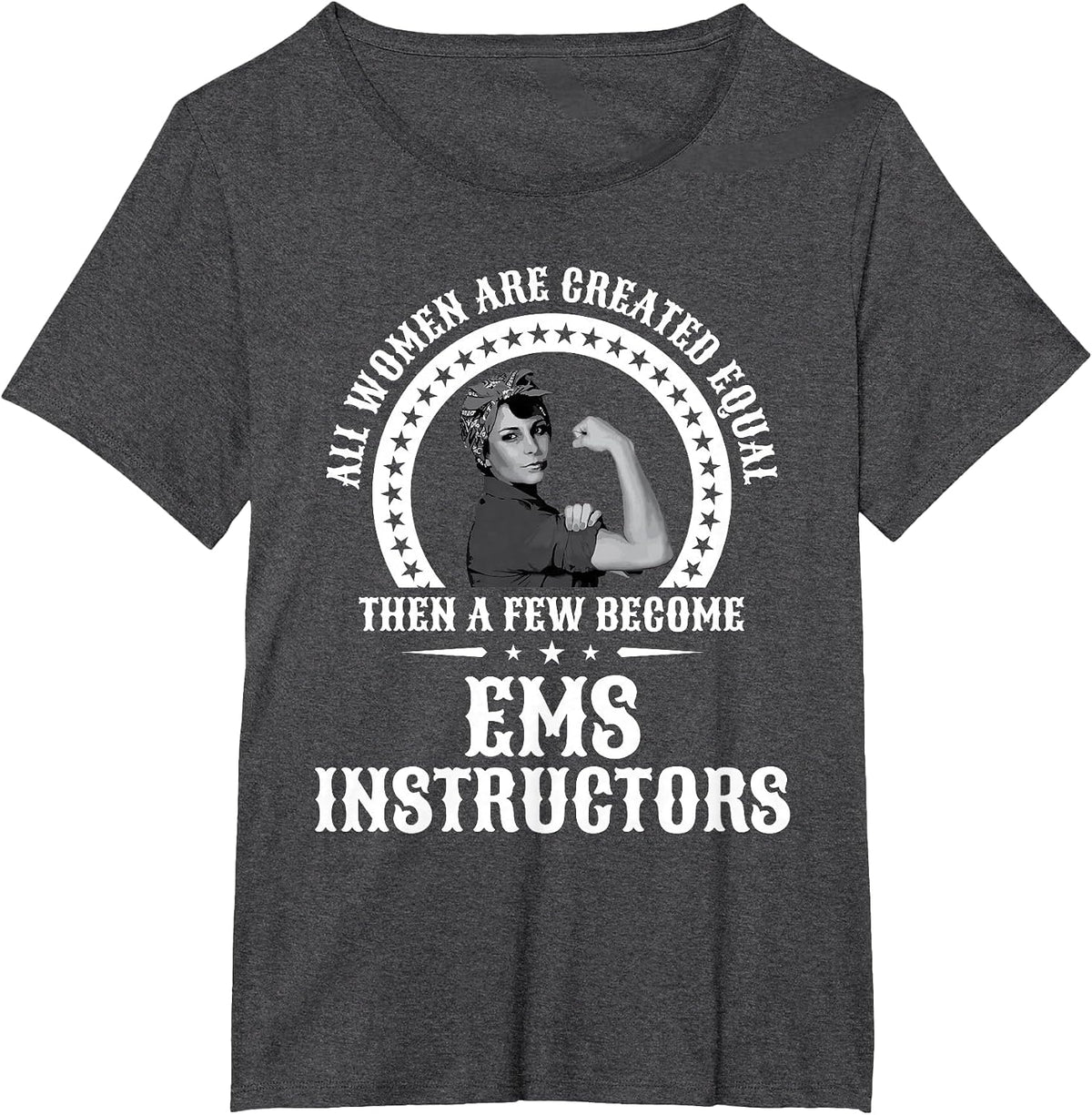 EMS Instructor Shirt for Women Instructors T-Shirt - Dark Heather Grey
