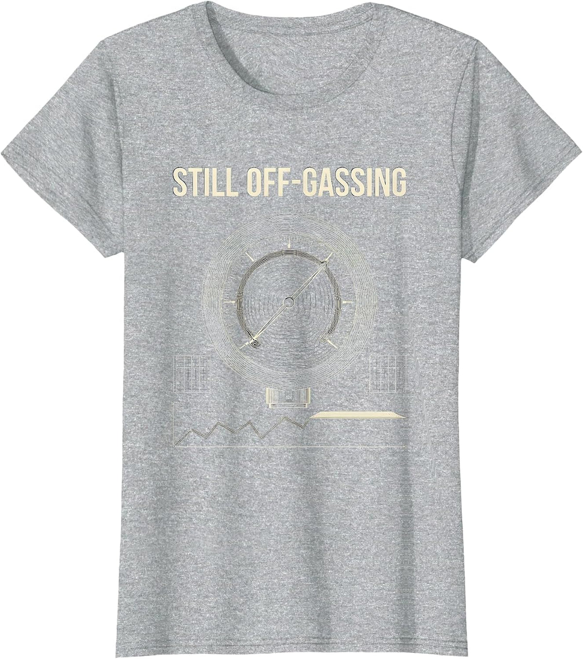 Still Off-Gassing Funny Scuba Diving Diver Humor T-Shirt - Heather Grey