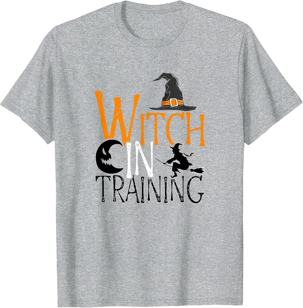 Witch in Training - Magic Lover Halloween Season Witch T-Shirt - Heather Grey