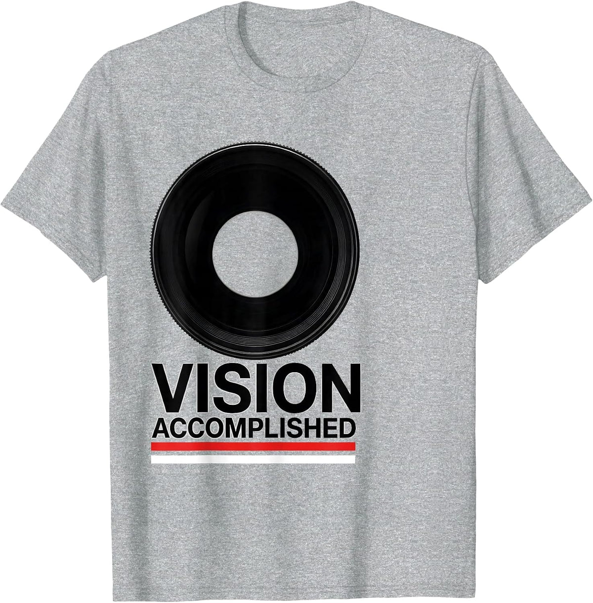 Men's Vision Accomplished Swiss International Optometrist Eye T-Shirt - Heather Grey