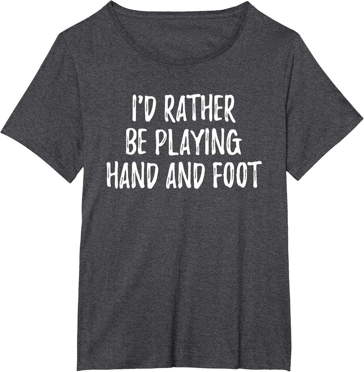 Hand and Foot Card Game T-Shirt - Dark Heather Grey