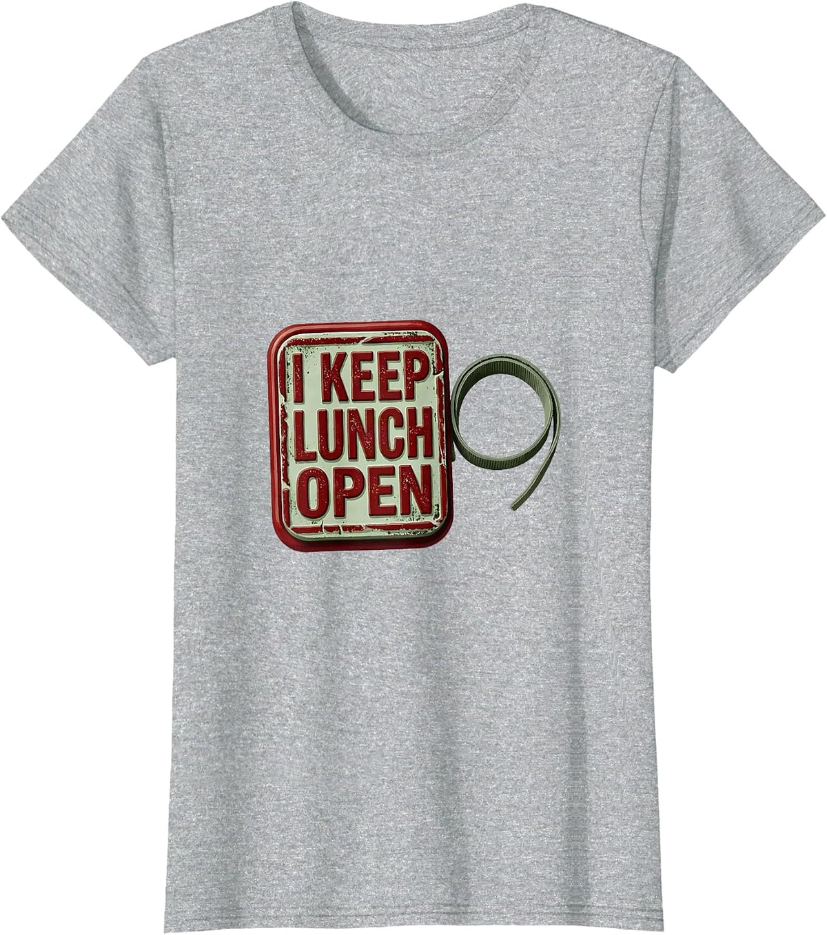 I Keep Lunch Open Groovy Positivity Inclusion Teacher Gift T-Shirt - Heather Grey