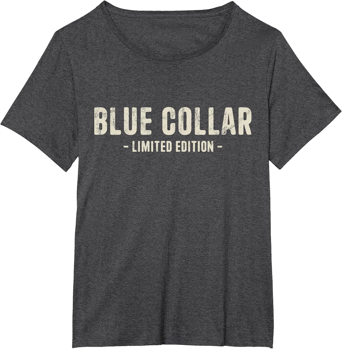 Blue Collar Limited Edition American Worker Plumber Mechanic T-Shirt - Dark Heather Grey