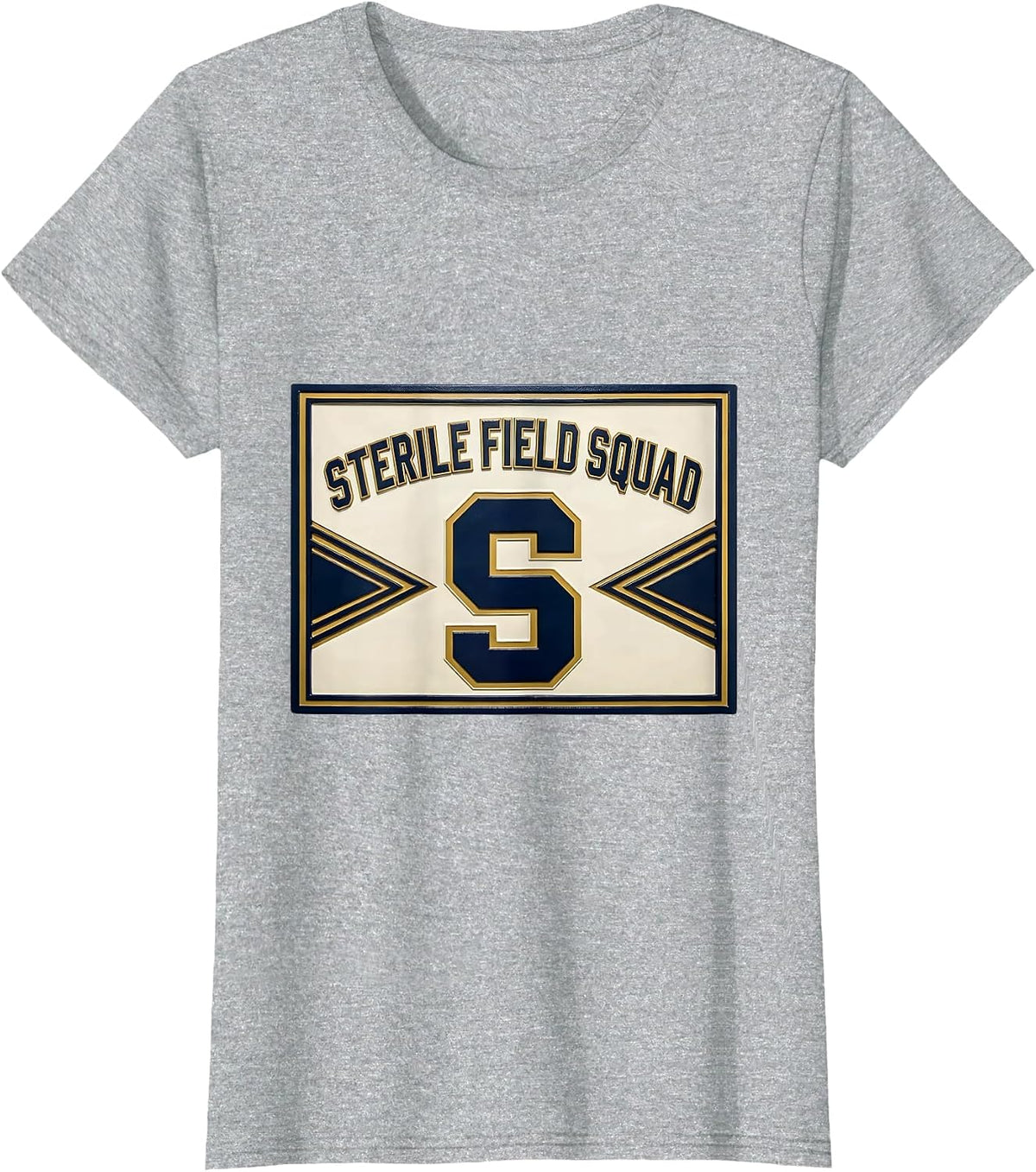 Women's Sterile Field Squad Sports Surgical Tech Scrub Tech Pride T-Shirt - Heather Grey