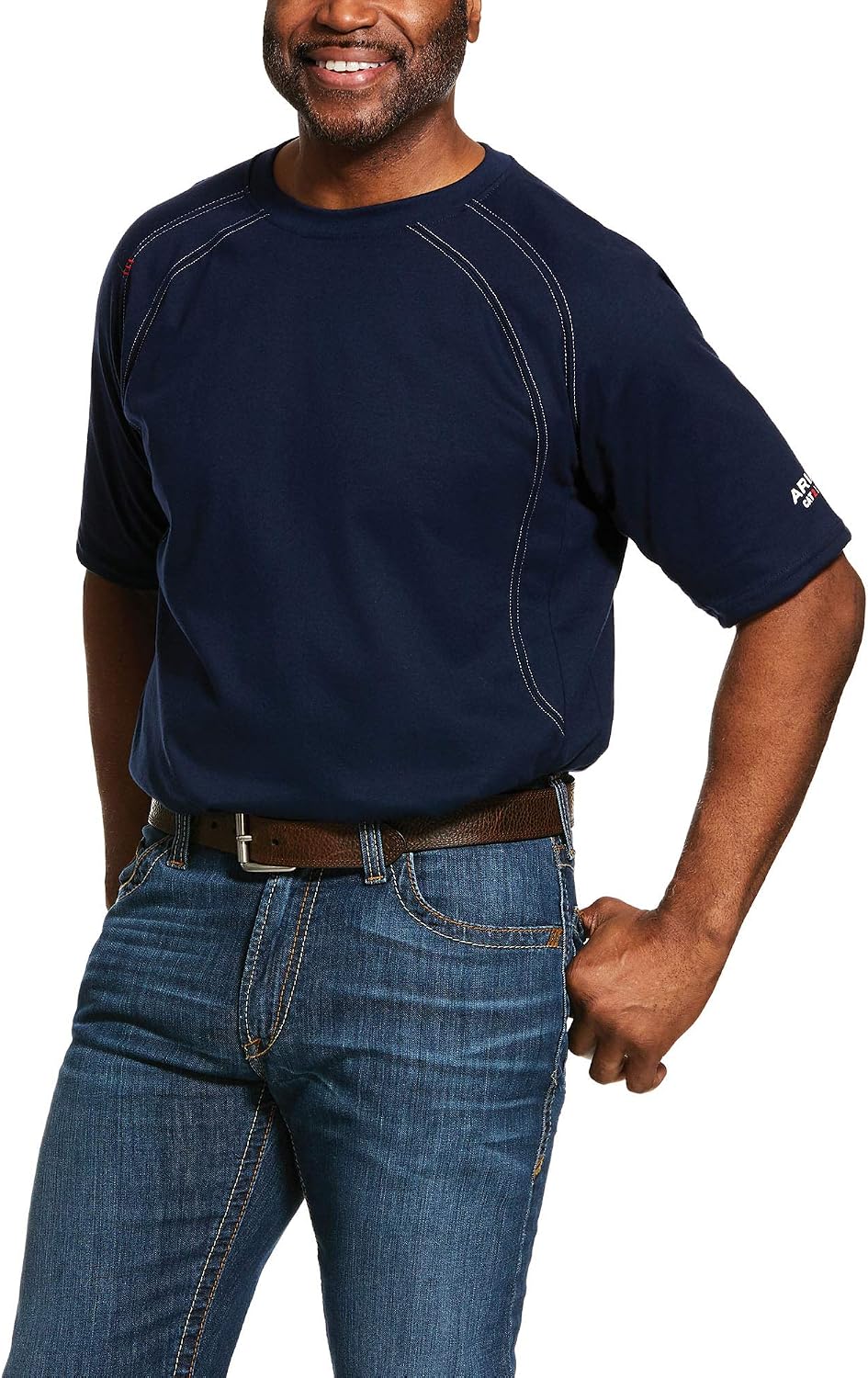 Ariat Men's FR Work Crew T-Shirt - Navy