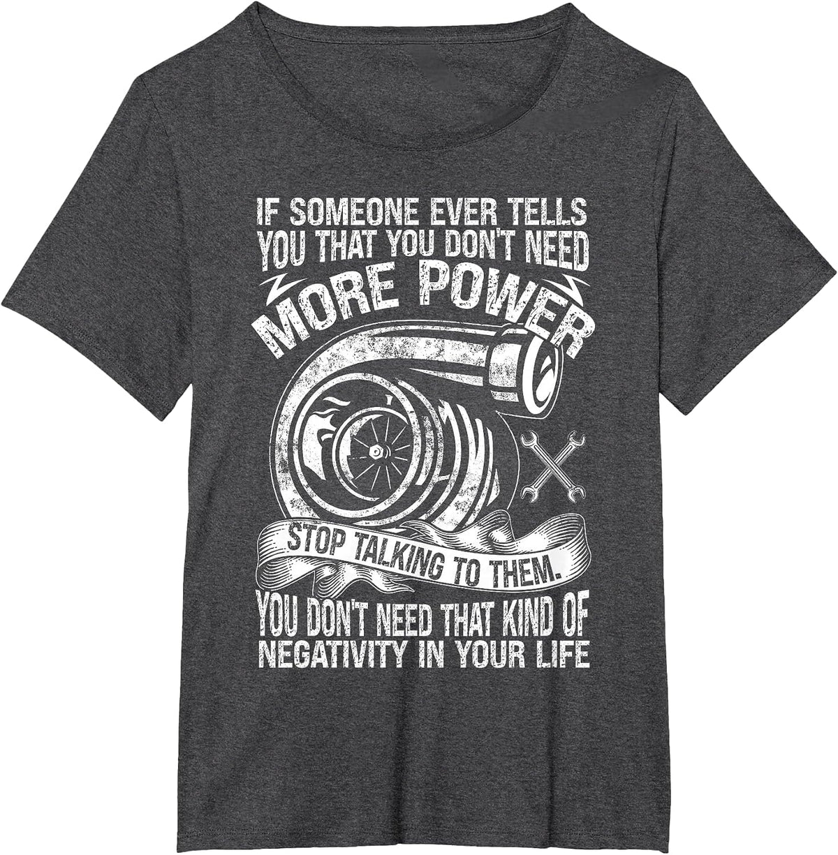 Mechanic Car Guy More Car Power T-Shirt - Dark Heather Grey