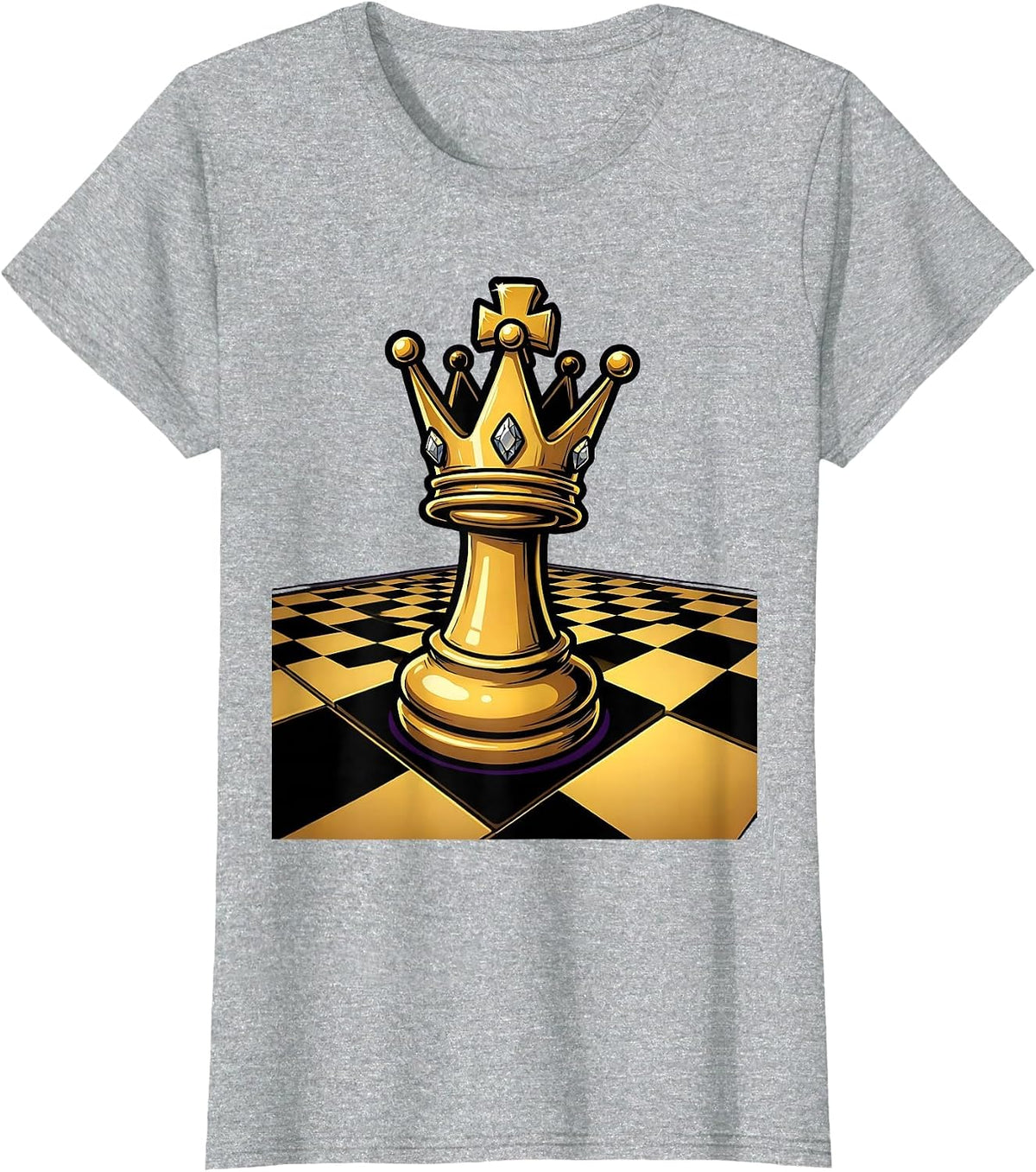 Chess King Senior 2026 Graduation Graphic T-Shirt - Heather Grey