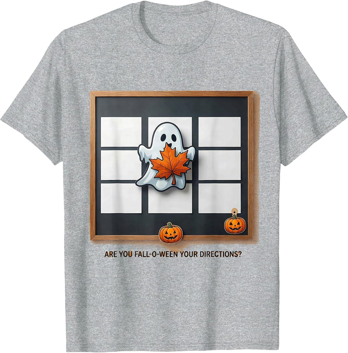 Men's Are You Fall-O-Ween Your Directions Funny Teacher Halloween T-Shirt - Heather Grey