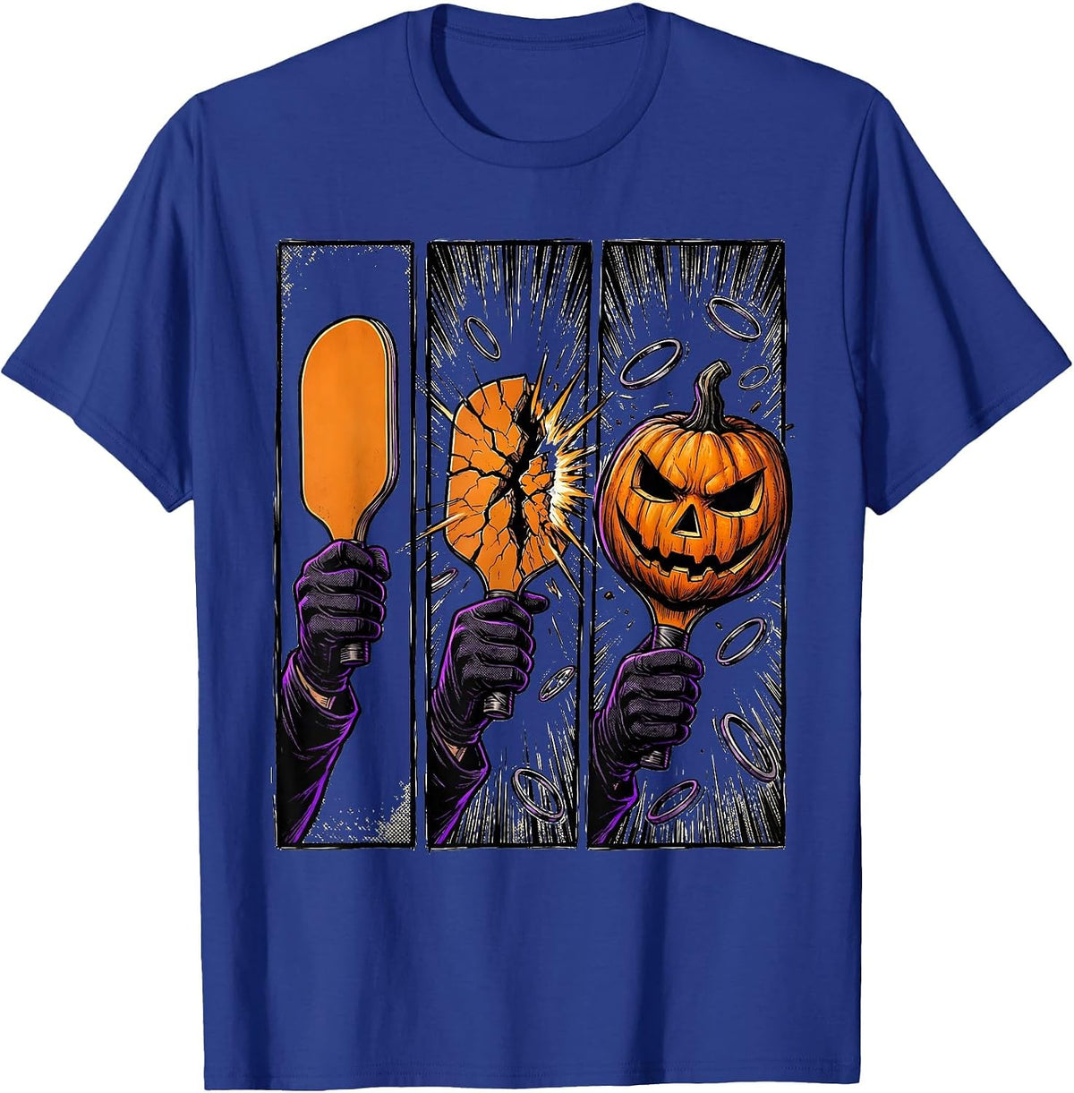 Optical Mask Halloween Optometrist Comic Book Eye Doctor T-Shirt - Royal Blue