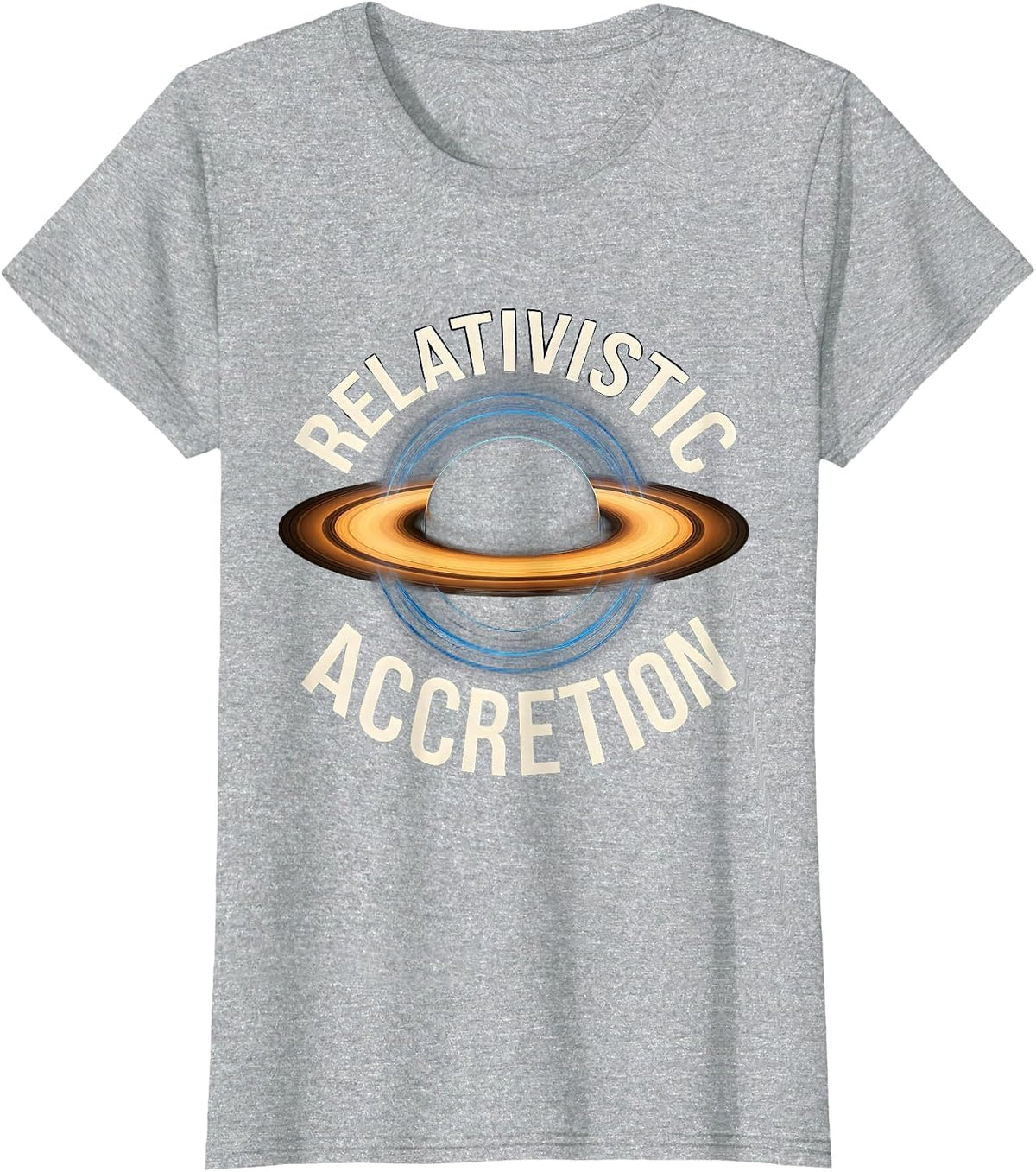 Women's Relativistic Accretion Physics Black Hole Astrophysics T-Shirt - Heather Grey