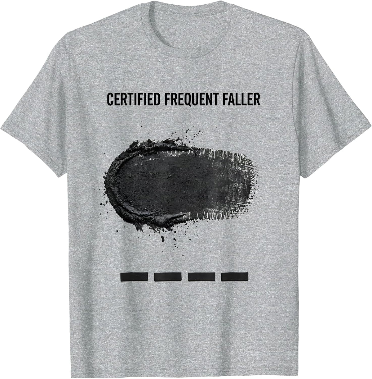 Men's Certified Frequent Faller Funny Rock Climbing Bouldering T-Shirt - Heather Grey