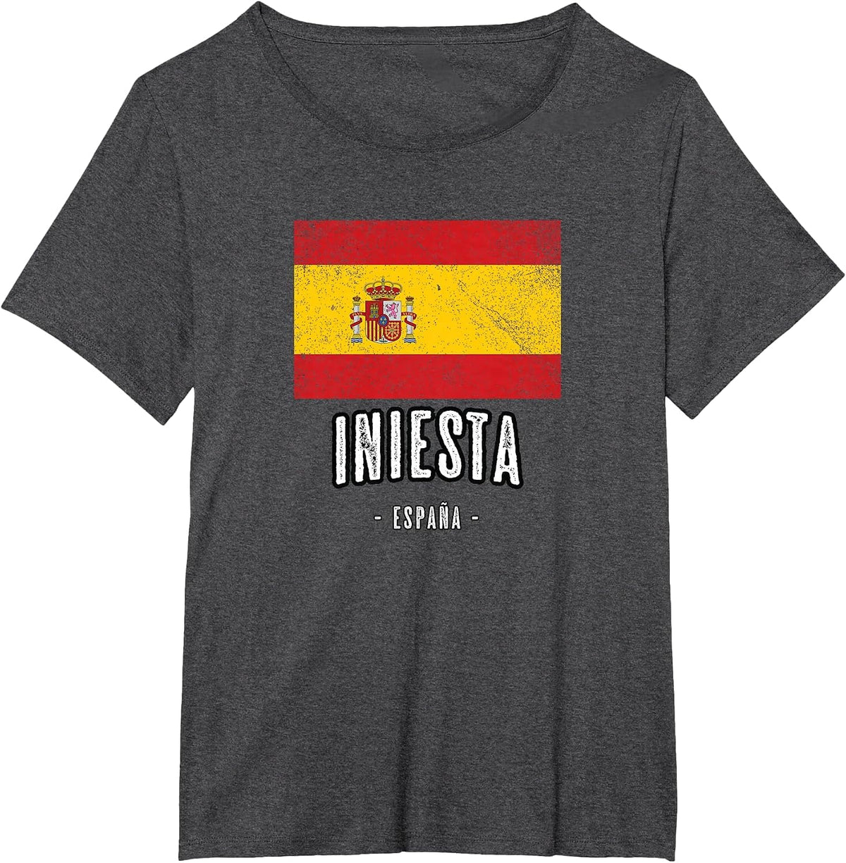 Iniesta Spain | ES Flag City - Bandera - T-Shirt - Dark Heather Grey