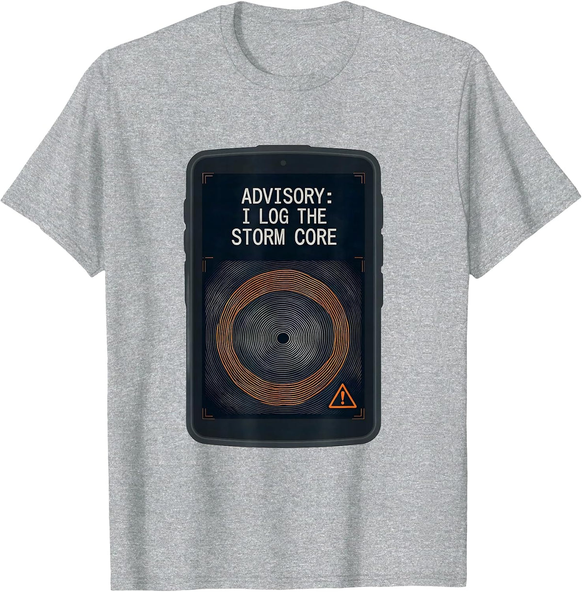 Men's Advisory: I Log The Storm Core Funny Meteorology Enthusiast T-Shirt - Heather Grey