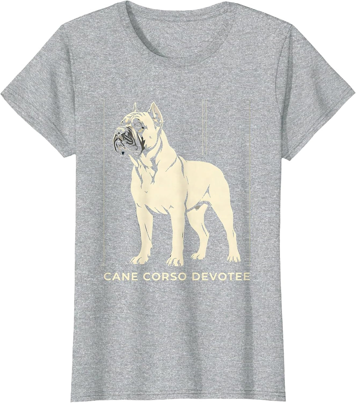 Women's Cane Corso Devotee Dog Owner Breed Pride T-Shirt - Heather Grey