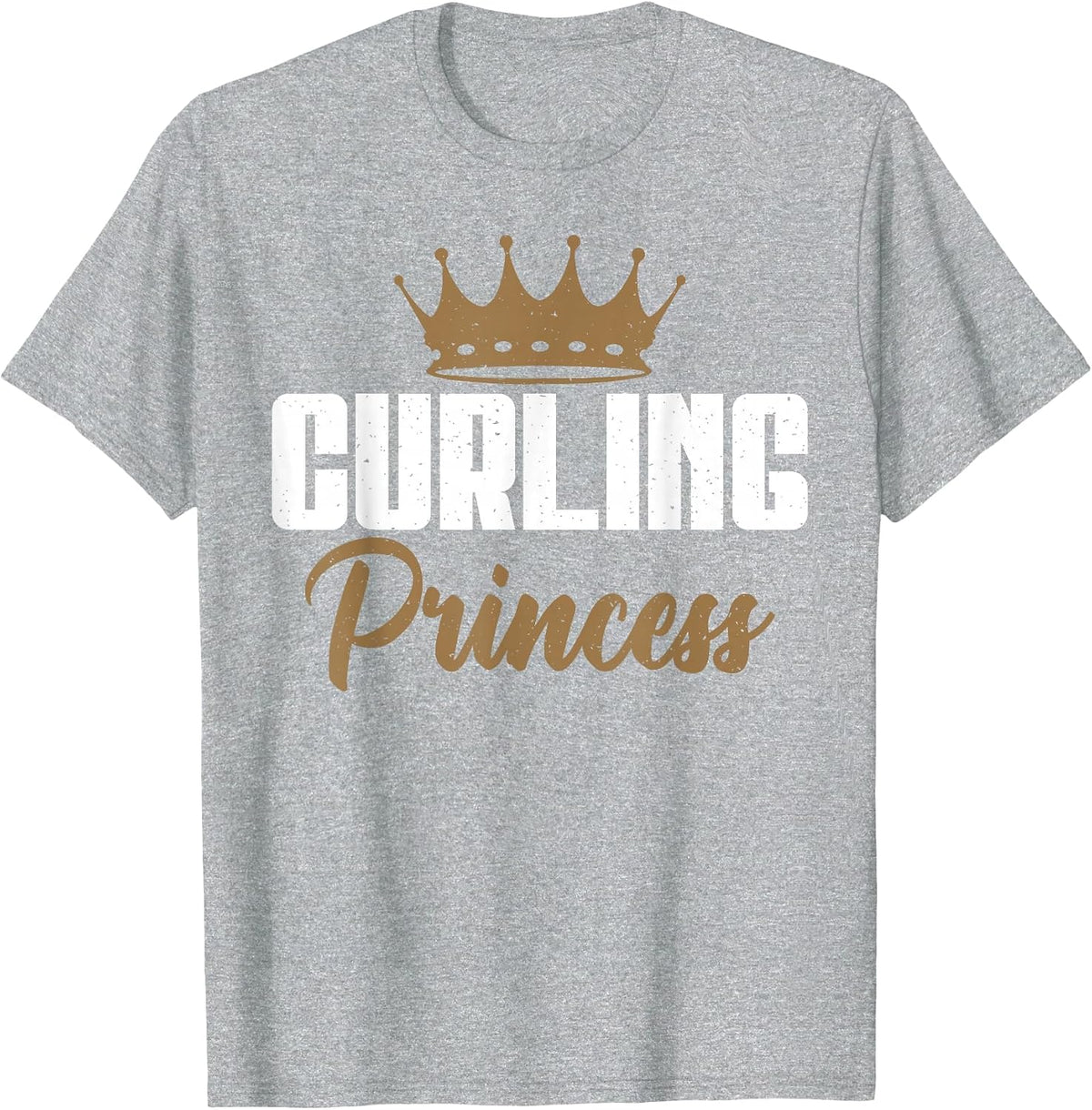 Curling Princess Curling T-Shirt - Heather Grey