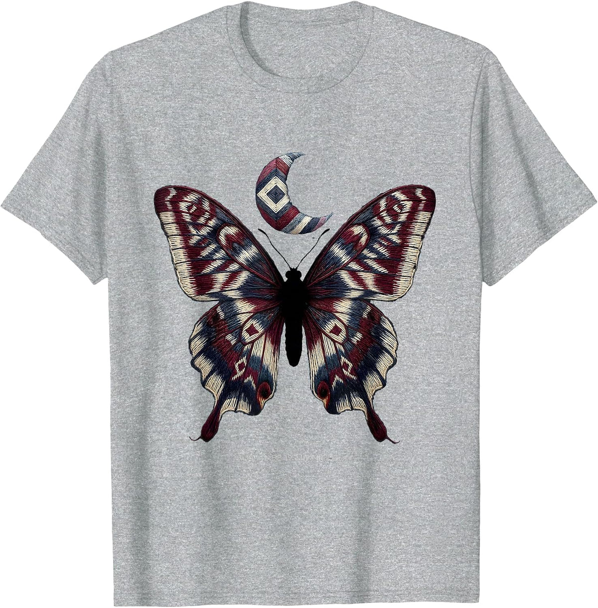 Men's My Vibe Is Midnight Goth Dark Aesthetic Design T-Shirt - Heather Grey